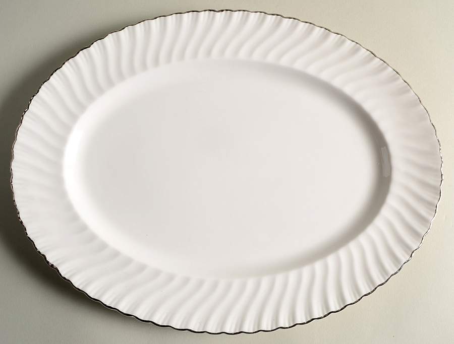 Engagement 13" Oval Serving Platter by Royal Worcester-1
