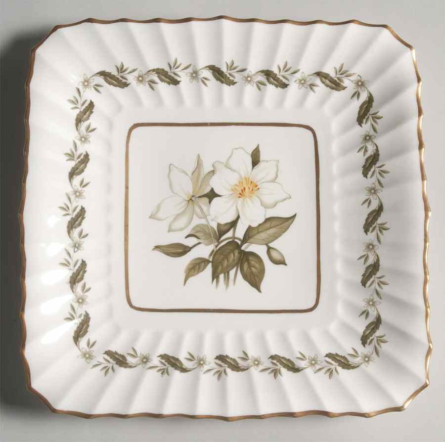 Engadine (Inner Verge) Square Cake Plate by Royal Worcester-1