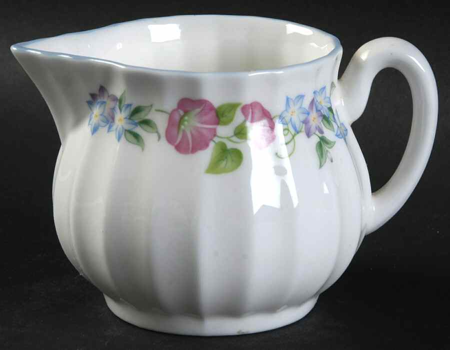 English Garden (Blue Trim) Mini Creamer by Royal Worcester-1