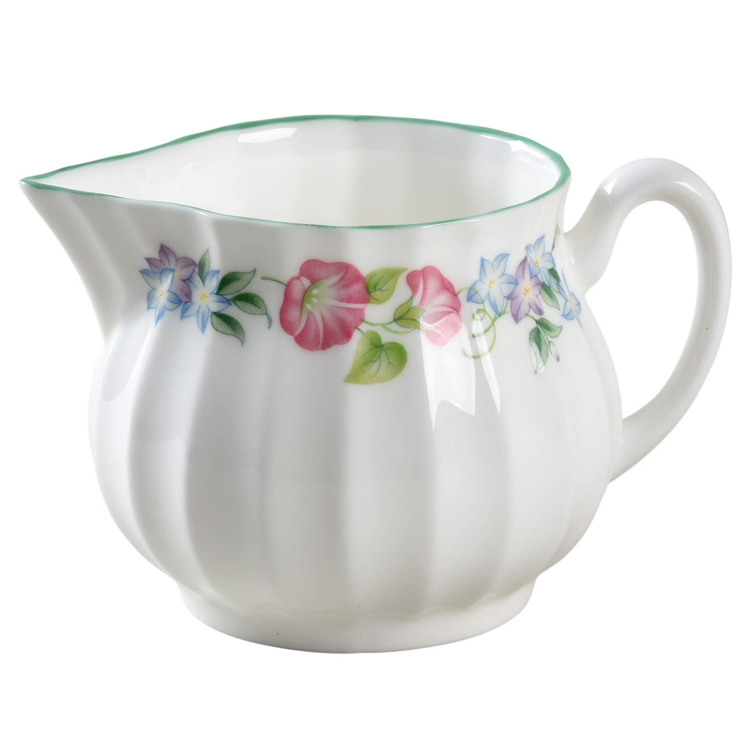English Garden (Green Trim) Mini Creamer by Royal Worcester-1