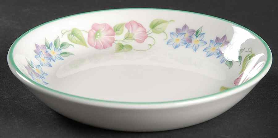 English Garden (Green Trim) Small Ashtray by Royal Worcester-1