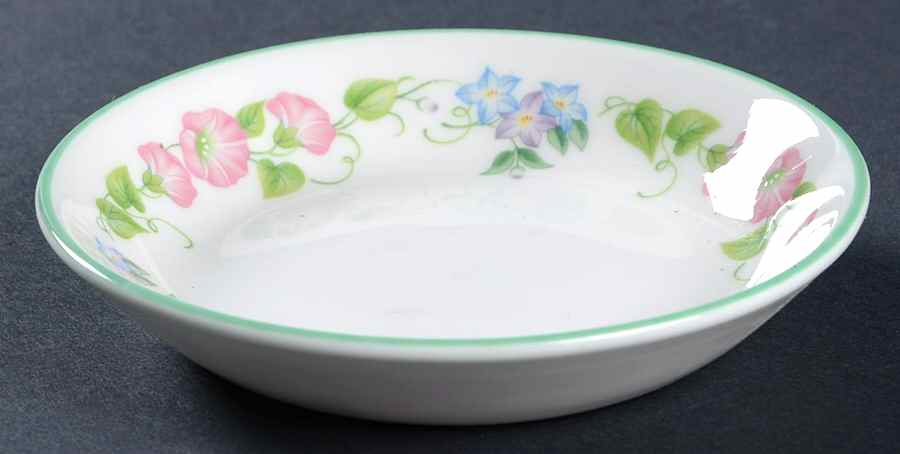 English Garden (Green Trim) Coaster by Royal Worcester-1