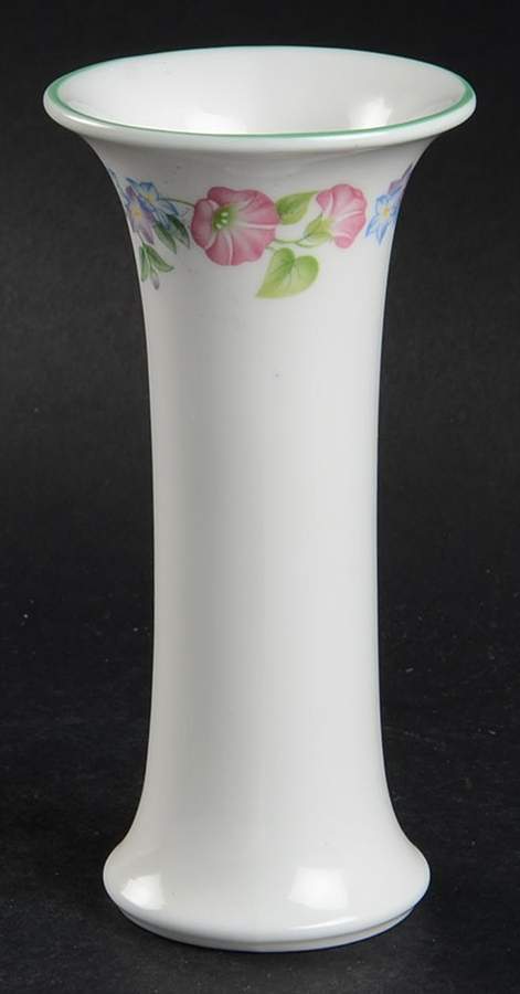 English Garden (Green Trim) 4" Bud Vase by Royal Worcester-1