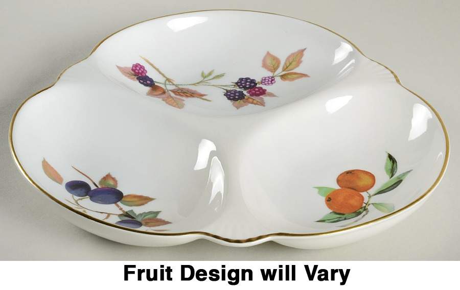 Evesham Gold 3-Part Relish by Royal Worcester-1