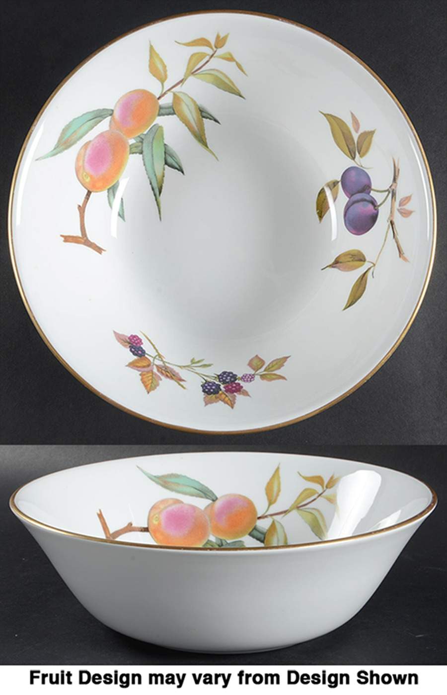 Evesham Gold 10" Large Salad Serving Bowl by Royal Worcester-1