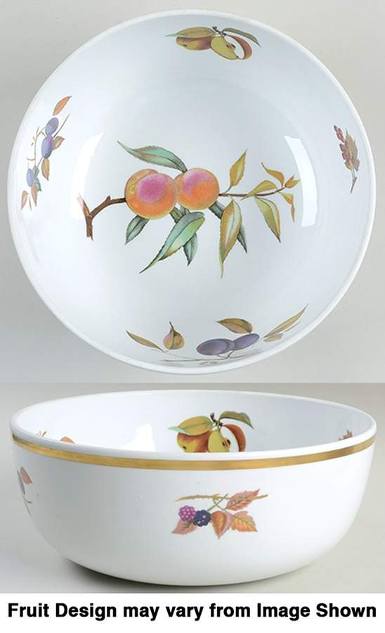 Evesham Gold 10" Large Salad Serving Bowl by Royal Worcester-1