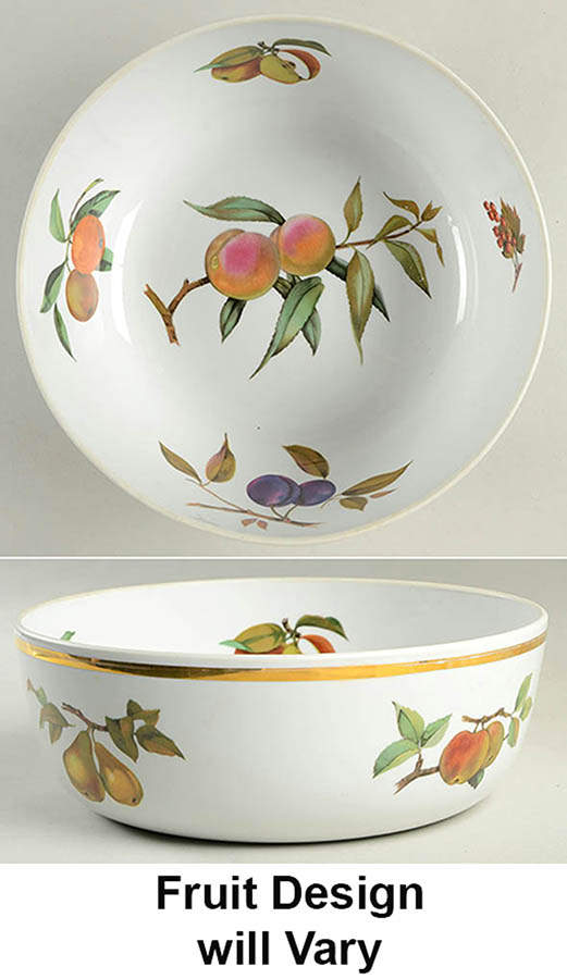 Evesham Gold 10" Large Salad Serving Bowl by Royal Worcester-1