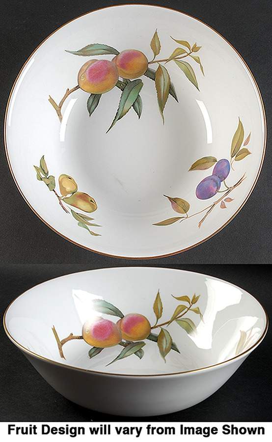 Evesham Gold 9" Salad Serving Bowl by Royal Worcester-1