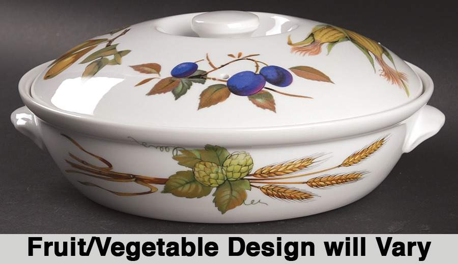 Evesham Gold 8" Round Entree Dish & Lid by Royal Worcester-1