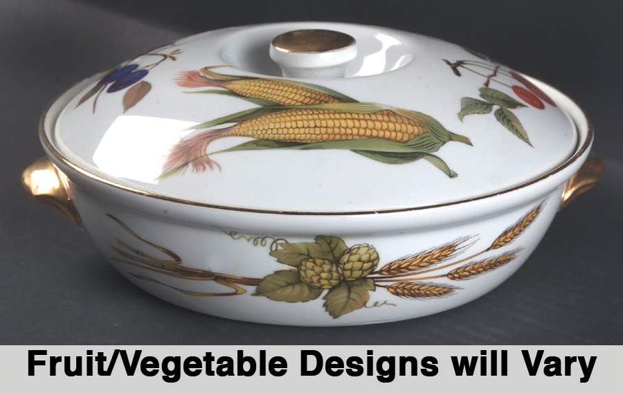Evesham Gold 8" Round Entree Dish & Lid by Royal Worcester-1