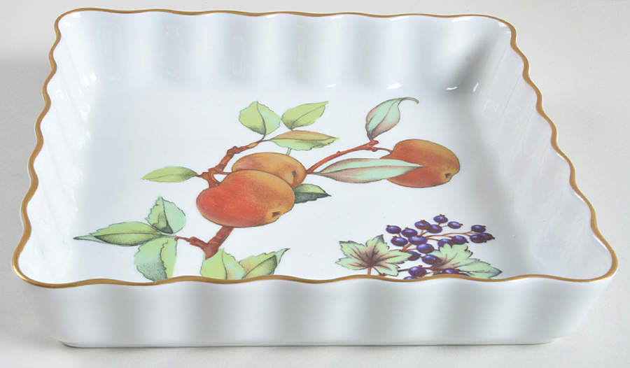 Evesham Gold 7" Square Quiche by Royal Worcester-1