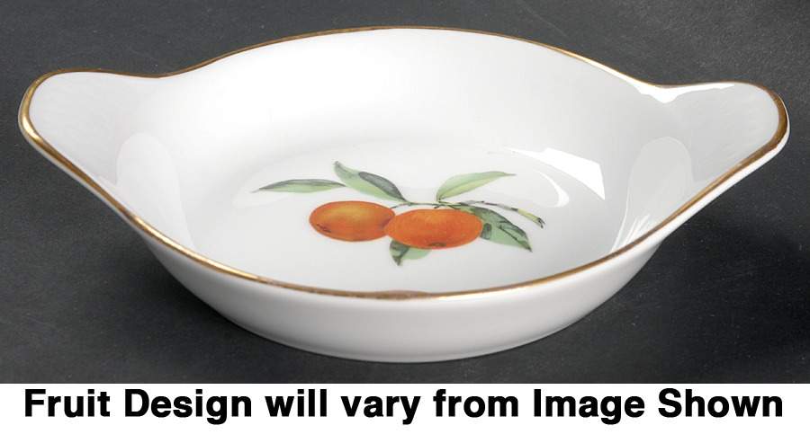 Evesham Gold 7" Eared Round Egg Dish by Royal Worcester-1