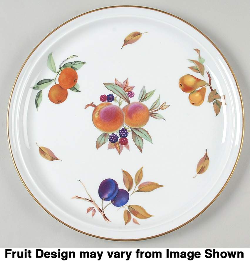 Evesham Gold 13" Round Tray by Royal Worcester-1