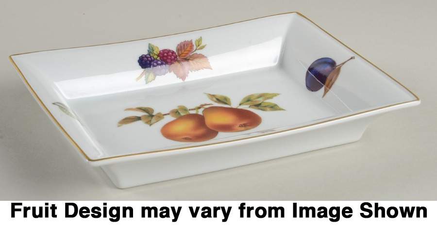 Evesham Gold 8" Rectangular Tray by Royal Worcester-1