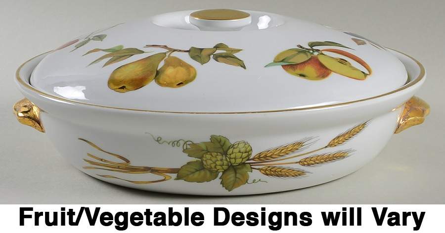 Evesham Gold 10" Round Entree Dish & Lid by Royal Worcester-1