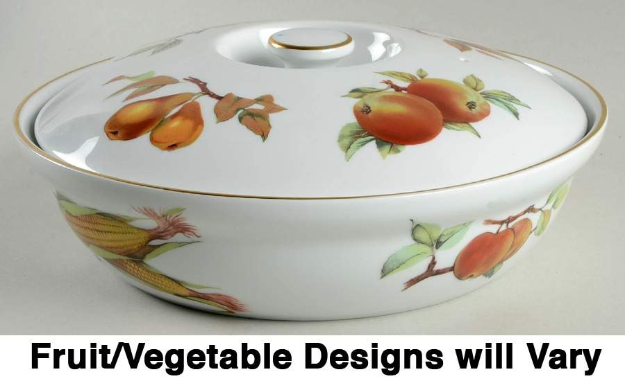 Evesham Gold 10" Round Entree Dish & Lid by Royal Worcester-1