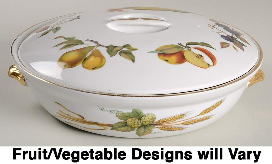 Evesham Gold Entree Dish & Lid-Round 10" by Royal Worcester-1