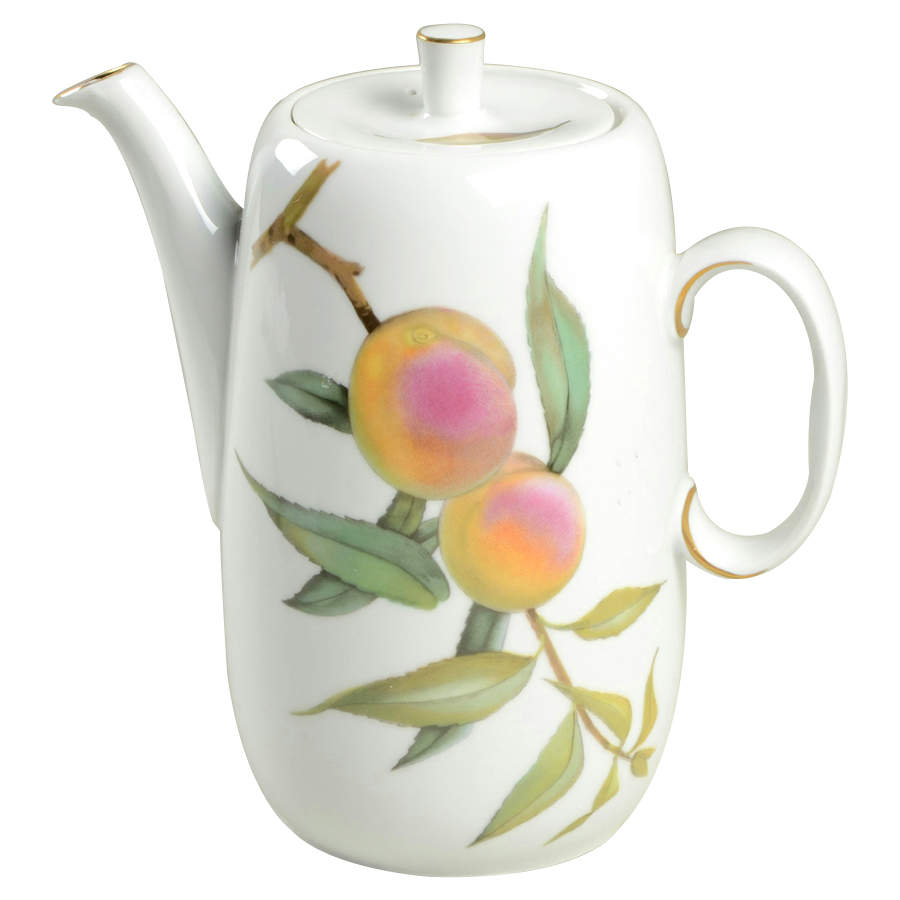 Evesham Gold Coffee Pot & Lid by Royal Worcester-1