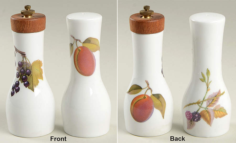 Evesham Gold Salt & Pepper Mill Set (PEMI & SALI) by Royal Worcester-1