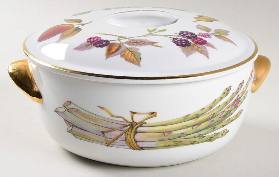Evesham Gold 1.25 Qt Round Covered Casserole by Royal Worcester-1