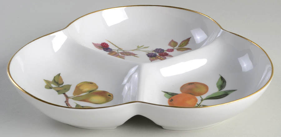 Evesham Gold 3-Part Relish by Royal Worcester-1