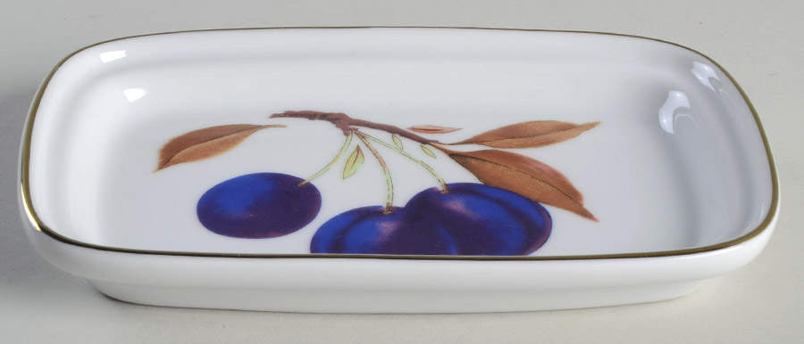 Evesham Gold 1/4 Lb Butter No Lid by Royal Worcester-1