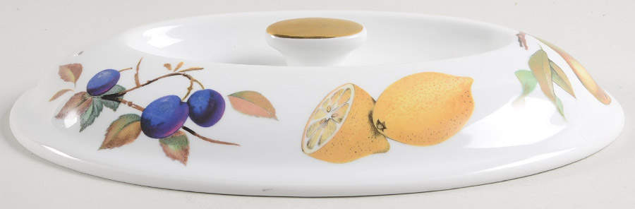 Evesham Gold Lid for 10" Oval Entree Dish by Royal Worcester-1
