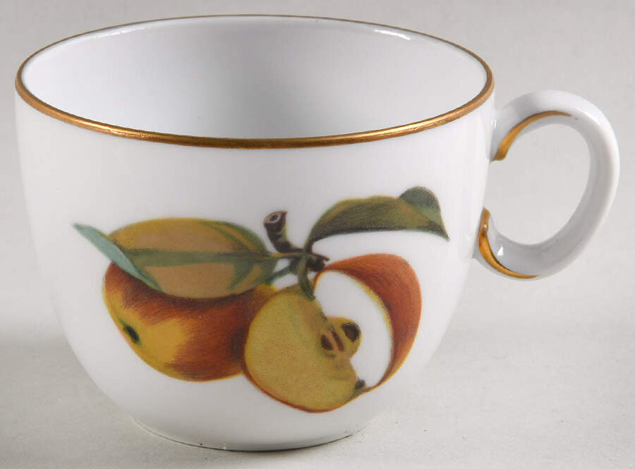 Evesham Gold Flat Cup by Royal Worcester-1