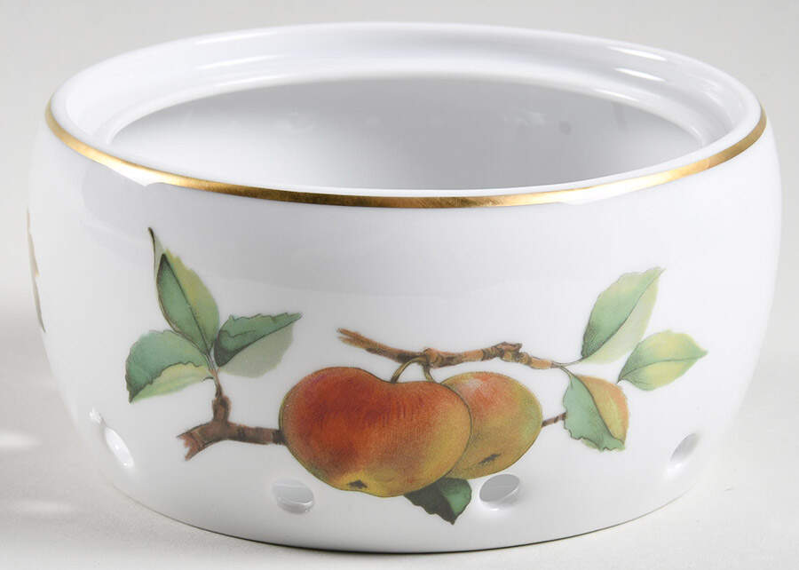 Evesham Gold Bottom for 2 Pc Warmer Stand by Royal Worcester-1