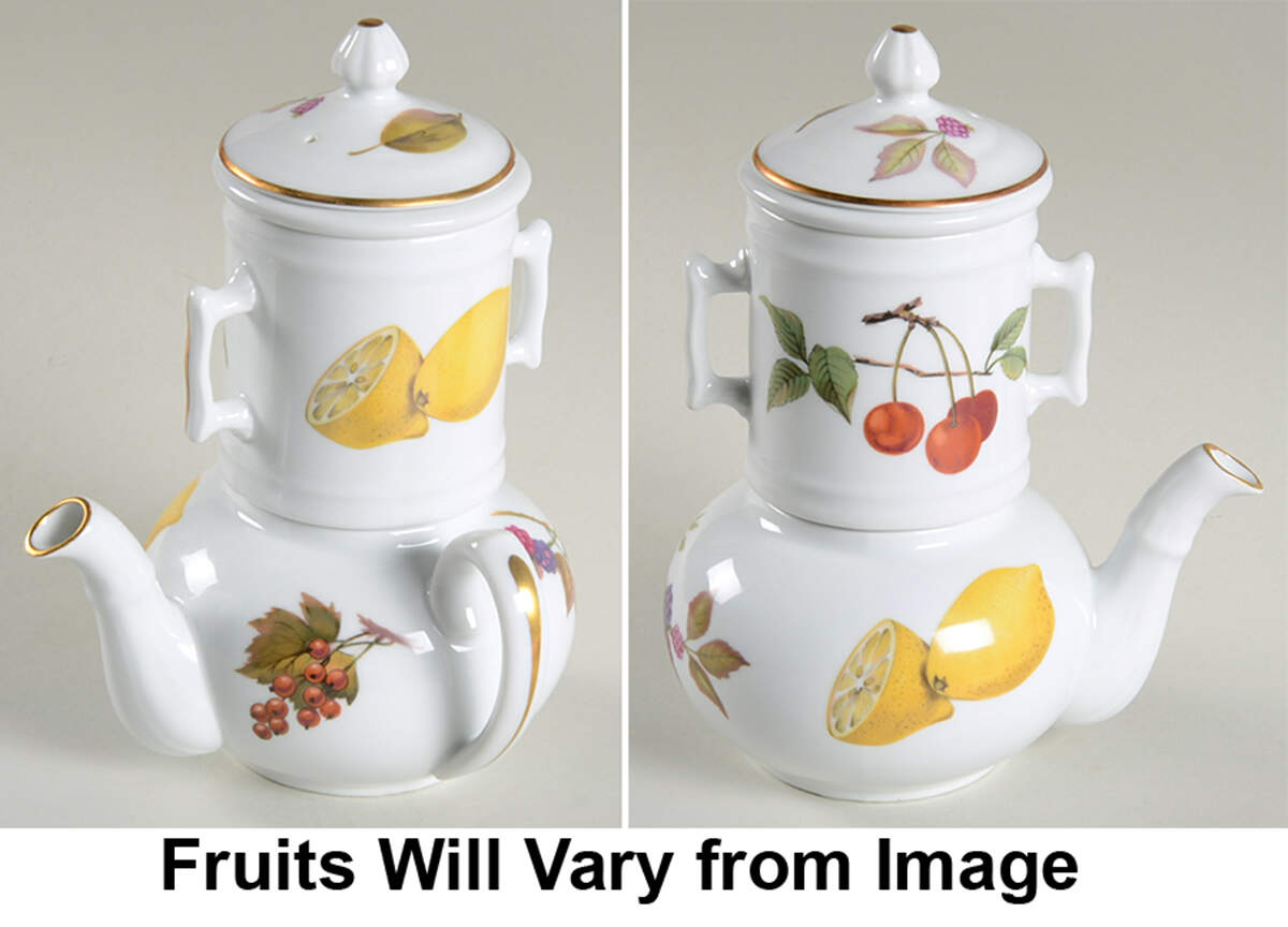 Evesham Gold (4 Pc) Teapot & Lid w/Drip by Royal Worcester-1