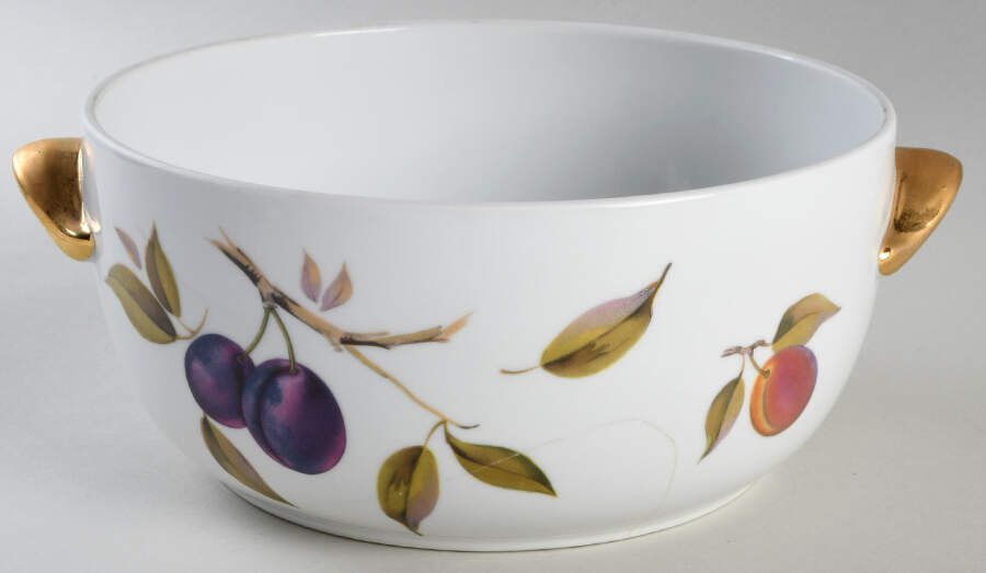 Evesham Gold 3 Quart Round Casserole No Lid by Royal Worcester-1