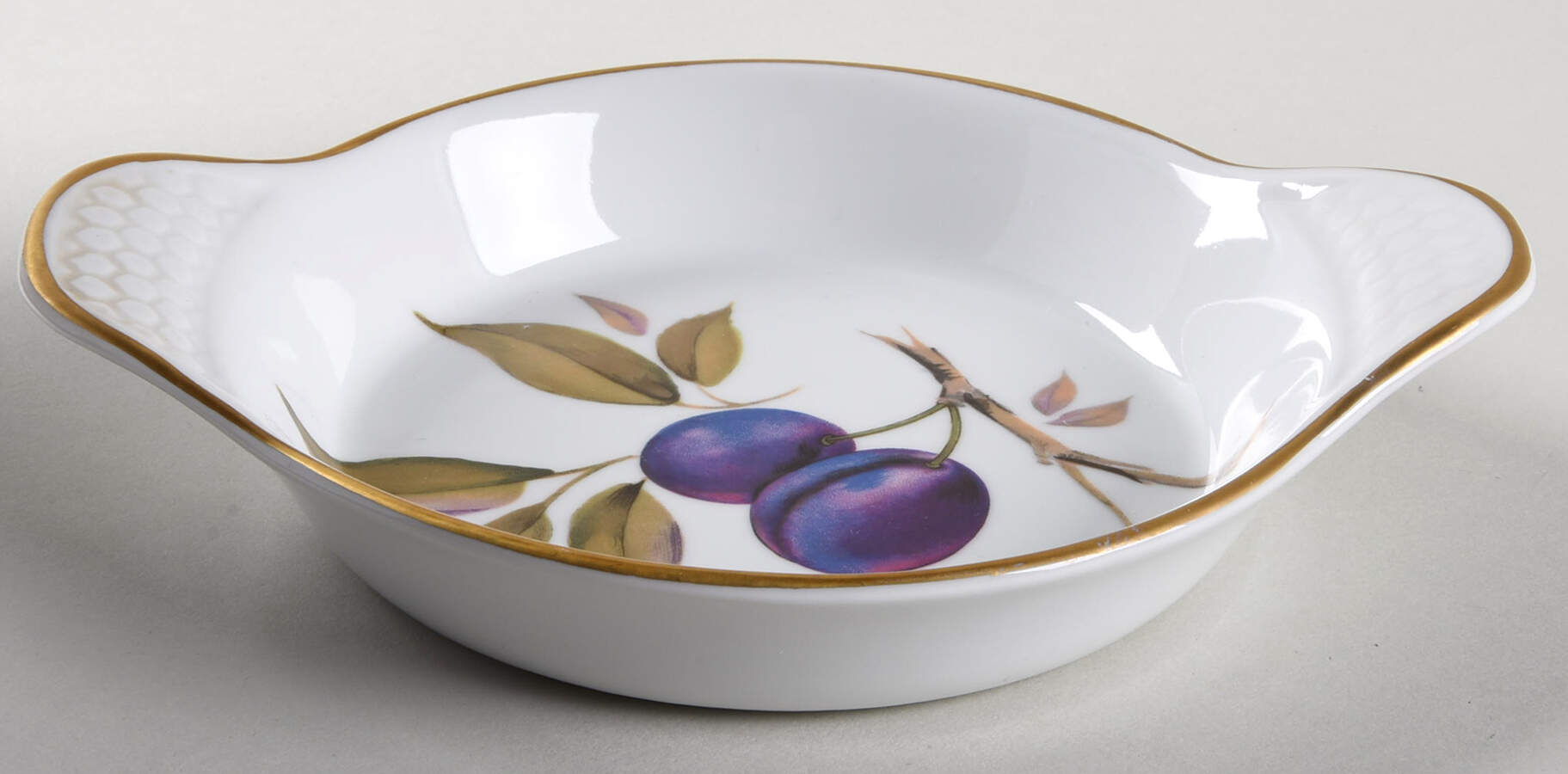 Evesham Gold 7" Eared Round Egg Dish by Royal Worcester-1