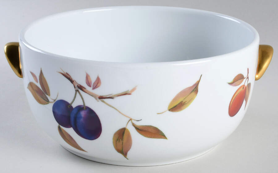 Evesham Gold 2 Qt Round Covered Casserole No Lid by Royal Worcester-1