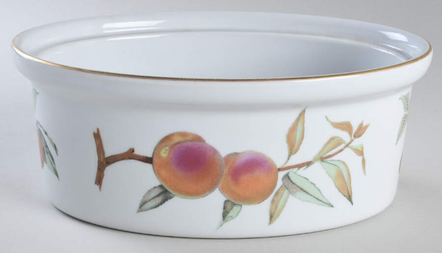 Evesham Gold 2.5 Quart Oval Covered Casserole No Lid by Royal Worcester-1