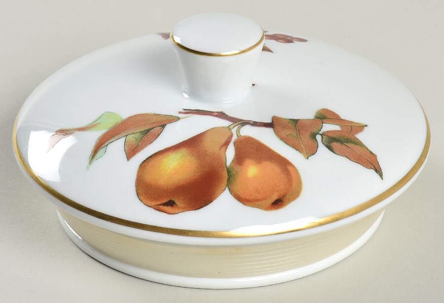 Evesham Gold Lid for 5" Storage Jar by Royal Worcester-1
