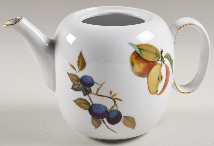 Evesham Gold Teapot No Lid by Royal Worcester-1