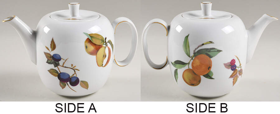 Evesham Gold Teapot & Lid by Royal Worcester-1
