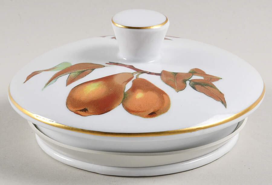 Evesham Gold Lid for 5" Storage Jar by Royal Worcester-1