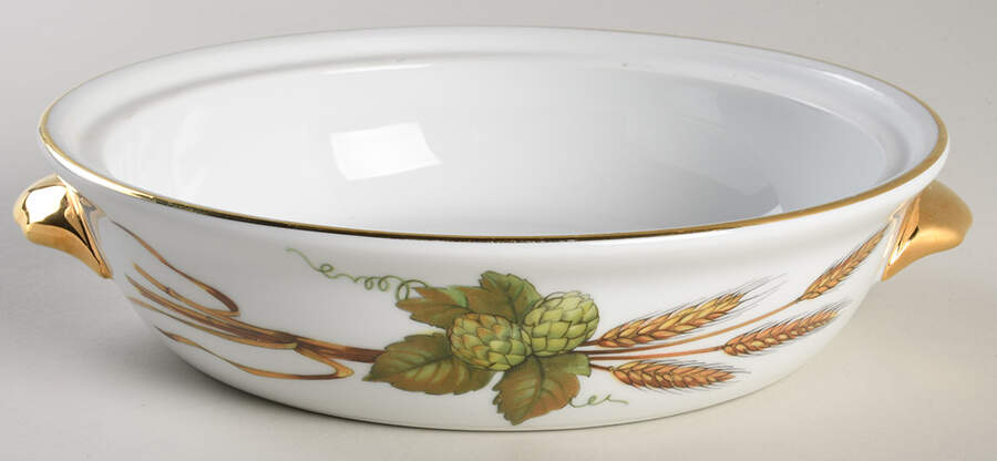 Evesham Gold 7" Round Entree Dish No Lid by Royal Worcester-1