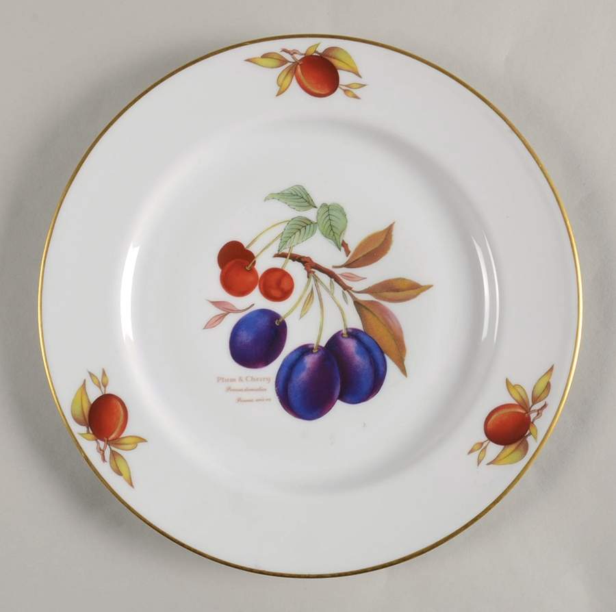 Evesham Gold Collector Plate by Royal Worcester-1