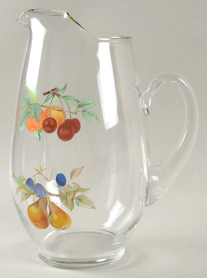 Evesham Gold 72 Oz Glassware Ice Lip Pitcher by Royal Worcester-1