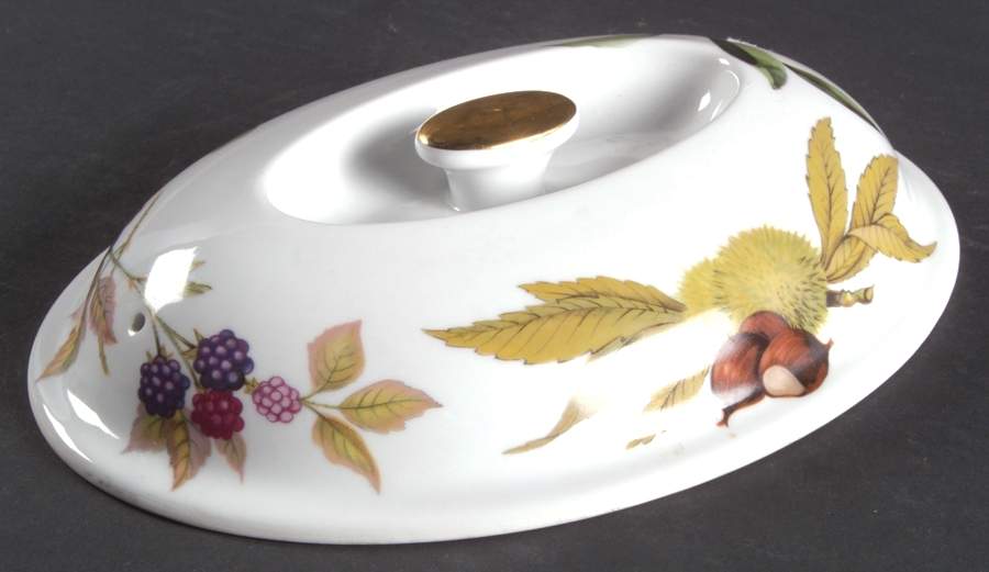Evesham Gold Lid for 2.5 Quart Oval Covered Casserole by Royal Worcester-1