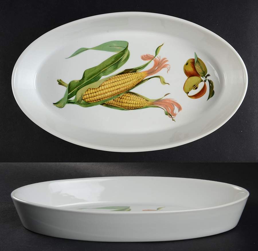 Evesham Gold 12" Oval Baker by Royal Worcester-1