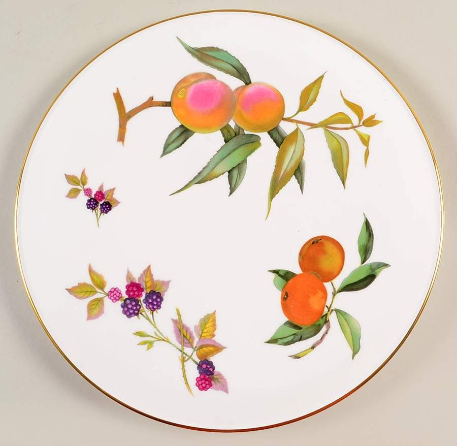 Evesham Gold Cake Plate by Royal Worcester-1