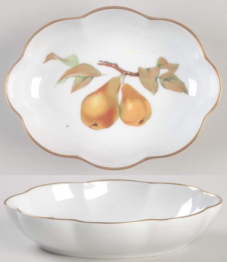 Evesham Gold Small Oval Tray by Royal Worcester-1