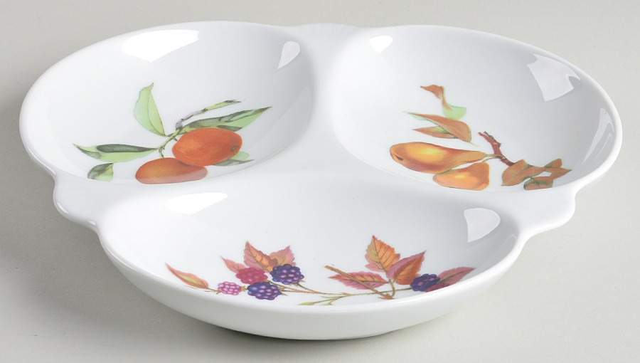 Evesham Gold 3-Part Relish by Royal Worcester-1