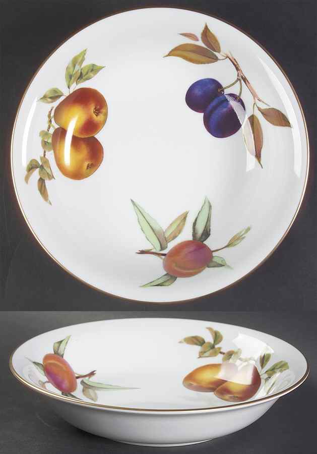 Evesham Gold Coupe Soup Bowl by Royal Worcester-1