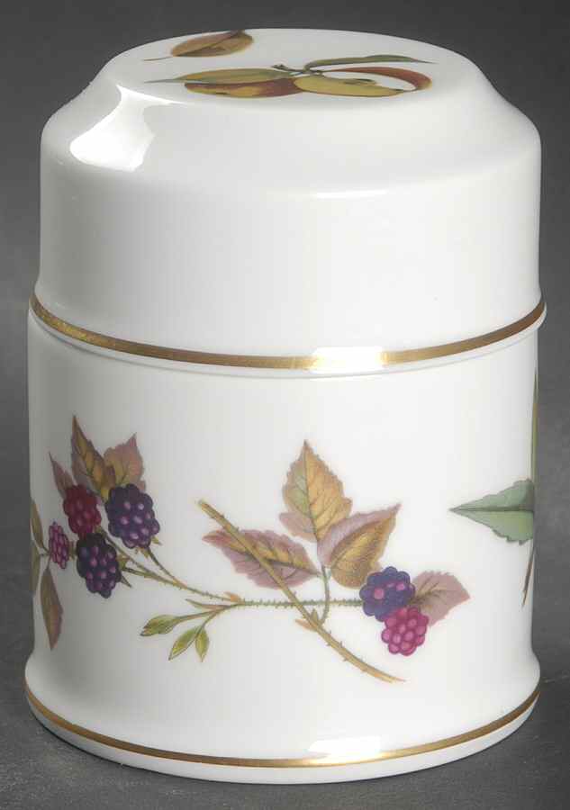 Evesham Gold 3" Storage Jar & Lid by Royal Worcester-1