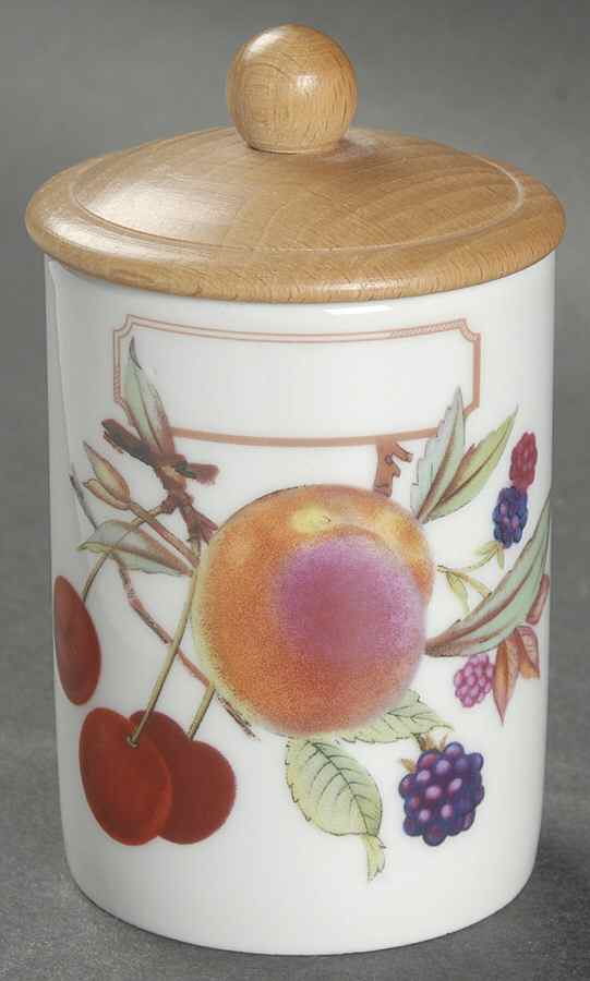 Evesham Gold Spice Jar Set Individual Jar & Lid by Royal Worcester-1