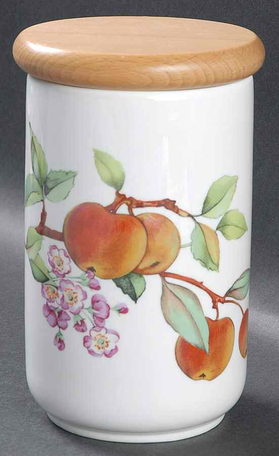 Evesham Gold 6" Storage Jar & Lid by Royal Worcester-1